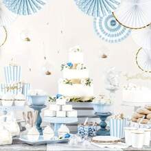 40pcs White Golden Foil Disposable Paper Plates For Party/Wedding/Anniversary 20pcs 9in Lunch Plates And 20pcs 7in Dessert/Salad Plates - White - View 8