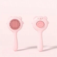 Bàn chải chải lông thú cưng, bàn chải loại bỏ lông rụng cho mèo, bàn chải kết hợp làm sạch và massage lông cho chó và mèo. - Nhiều màu - Xem 11