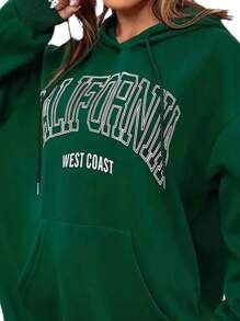 Women's Sports Hoodie - 軍綠色 - 查看 1