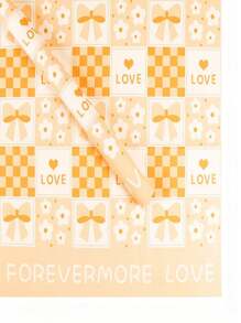 5pcs/10pcs Confession Of Love Bowknot Wrapping Paper, Floral Packaging Material Suitable For Florists, Roses, Crafts, Weddings, Valentine's Day, Mother's Day, Father's Day, Easter, Thanksgiving, Birthday Party And Other DIY Gift Packaging