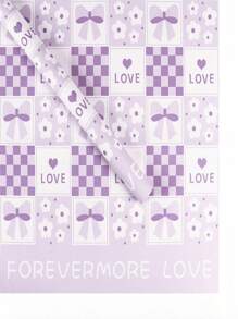 5pcs/10pcs Confession Of Love Bowknot Wrapping Paper, Floral Packaging Material Suitable For Florists, Roses, Crafts, Weddings, Valentine's Day, Mother's Day, Father's Day, Easter, Thanksgiving, Birthday Party And Other DIY Gift Packaging