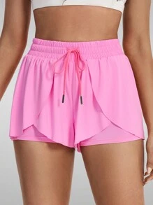 3pcs/Set  Flowy Athletic Shorts For Women Gym Yoga Workout Running Butterfly Tennis Sports Active Skort Skirt High Waisted With Pockets Spandex Sweat Pants Cute Lounge Clothes Summer Outfits - 藍色 - 查看 2