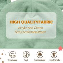 2 szt. Niestandardowa czapka małego misia, spersonalizowana niestandardowa haftowana czapka szpitalna dla noworodków, rękawiczki z niedźwiedziem dla chłopców i dziewcząt, spersonalizowane prezenty dla dziewczynek/mężczyzn, prezenty dla dzieci, słodkie dziecko na urodziny, na dzień dziecka