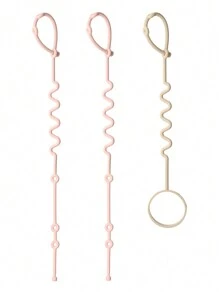 3 paquetes de correas de silicona para juguetes para bebés, cadenas de chupete de silicona elásticas, correas ajustables para biberones de bebé, se aplican a asiento de coche, juguetes de dentición, trona, accesorios de cochecito