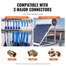 100FT-500FT PEX-B & PEX-A  Pipe 3/4" With Pipe Cutter And Clamp Hot And Cold Compatible Flexible Leakproof And Frostproof Suitable For Water Supply Radiant Floor Heating Solar Heating White & Red & Blue - PEX-A pipe blue 100 ft non-oxygen barrier - 查看 6