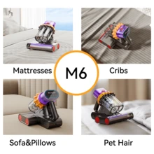 E.LUO 400W ≥10Kpa Bed Vacuum Cleaner With Dust Sensor, UV, Ultrasonic, And High Heat, Handheld Bed Vacuum For Cleaning Beds, Sofas, Carpets, And Cribs. - US A Type Plug(110-127V) - View 10
