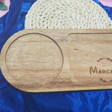 1pc Personalized Customized Name Desktop Breakfast Plate, Afternoon Tea Tray, Unique Platter, Valentine's Day Gift