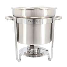7.4 Quart Round Stainless Steel Soup Professional Chafing Dish/Food Warmer/Buffet Server Serving Trays - 7.4 Qt - View 1