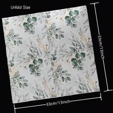 20/40 pezzi Tovaglioli di carta usa e getta con foglie di eucalipto, articoli per feste primaverili, 2 strati, dimensioni 13*13 pollici, con stampa, per feste all aperto, picnic, ristorante, feste in casa, matrimoni - Foglia - Visualizzare 4