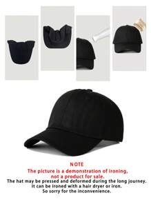 1pc Outdoor Embroidered NY Baseball Cap, Adjustable Sun Protection Casual Hat Suitable For Spring Autumn Travel, Fashion Versatile Sunshade For Men, Y2K Style - Baseball Cap - View 8