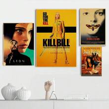 1pc Wall Arts Posters Pop Classic Movie Novel Poster Bar Bar Club Men's Hole Retro Decoração de parede, sem moldura, presentes de lona Aniversário Formatura
