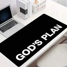 1 Tấm lót chuột GOD'S PLAN màu đen, cỡ lớn, phụ kiện bàn làm việc văn phòng, viền may chắc chắn, đế cao su chống trượt, kích thước 35.4x15.7 inch, thích hợp làm quà tặng cho bạn bè, phụ nữ, đồ dùng học tập, tấm lót chuột chơi game, phụ kiện bàn làm việc, đồ dùng văn phòng, tấm lót chuột cho bàn làm việc - Nhiều màu - Xem 2