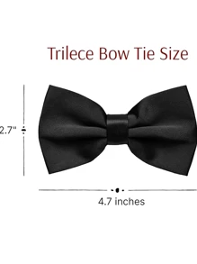 Trilece 男士蝴蝶结 - 男士纯色正式领结 - 可调节蝴蝶结 - 蝴蝶结 - 彩色 - 查看 2