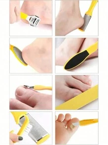 10pcs/Set Complete Pedicure Tool Kit, Comprehensive Set Covers All Foot Care Needs, Including Callus Remover And Foot File - Multicolor - View 5