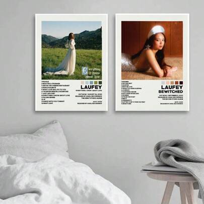 1PC Frameless Laufey Everything I Know About Love Music Album Cover Music Poster Vintage Poster Wall Art Painting Bedroom Study Stickers Canvas Painting Wall Art Picture Room Home Decor Canvas Painting Living Room Restaurant Kitchen Wall Painting