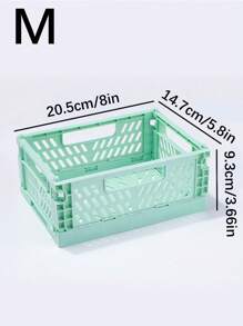 1 件迷你可折叠塑料篮，用于整理和储存，可折叠储物盒，整理箱，珠宝盒，适用于家庭、厨房、卧室、浴室、办公室 - 彩色 - 查看 17