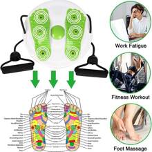 Waist Twisting Disc, Waist Slimming Balance Rotating Disc Board With Drawstring - Green - View 8
