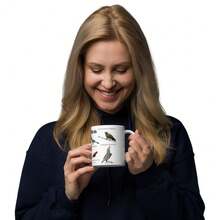 Funny Bird Names Mug Funny Bird Mug Weird Birds Coffee Cup Bird Lover Gift 11oz - 11oz - All White Mug - View 3