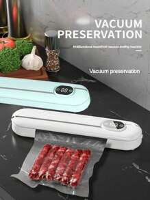 RAF Seladora à Vácuo, 1 Conjunto de Máquina de Selagem a Vácuo Digital Doméstica + Seladora de Sacos, 2 Métodos de Selagem + Vácuo, Máquina de Preservação de Frescor de Alimentos, Seladora Plástica, Operação Simples, Adequada para Armazenar Alimentos Secos e Macios, Seladora de Sacos, Eletrodomésticos de Cozinha
