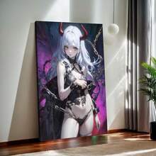 Anime Girl Canvas Wall Art - High-Quality Print For Home & Office Decor, Perfect Gift For Anime Fans, Ideal For Living Room, Bedroom, Kitchen, Perfect For Room Decor - Canvas Painting(帆布畫) - 查看 2