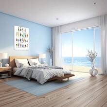 Animal Alphabet With Colorful Cartoon Characters Large Wooden Framed Wall Art Home Decor Canvas Painting- For Bedroom, Bathroom, Living Room, Office, Kitchen, Holiday Gift- 1pc - 彩色 - 查看 6