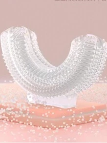 U型电动牙刷，3种模式，卡通恐龙设计，360°清洁，IPX7级防水 - 粉色 - 查看 7