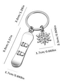1 pieza Llavero exclusivo con tema de esquí personalizado, esquís, patines, llavero con forma de tabla de nieve, se puede personalizar con texto LOGO, regalos para niños y mayores, regalo para amantes del esquí de vacaciones, encanto de bolsa magnífica, obsequio festivo, Regalo del Día de San Valentín, El comienzo de la temporada escolar, ¡Un hermoso regalo exclusivo!, Suministros escolares, Regreso a la escuela, REGALO escolar para oficina, para la universidad, aula, universidad para maestros, estudiantes universitarios, adolescentes, universitarios y estudiantes de secundaria secundaria, secundaria y preparatoria