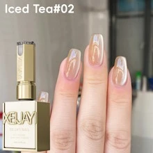 XEIJAYI 15ml 糖果猫眼凝胶指甲油 - 可剥离，UV/LED 可卸除，6 种颜色可选，亮面效果，适合 DIY 和美甲沙龙 - 不含磁性胶贴 - 彩色 - 查看 8