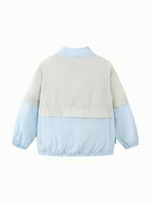 mini bala Kids' Lightweight Waterproof Jacket, Skin-Friendly Spring Wear - Light Blue - View 5