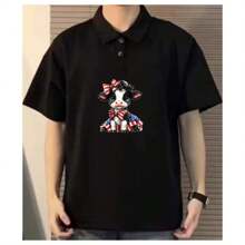 1/2/4 件可爱小牛热转印贴纸 - 易于粘贴和清洗 DIY 服装贴纸，是完美的礼物 - 彩色 - 查看 4