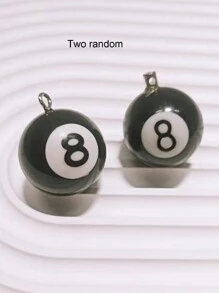 1pc Vintage Billiards Keychain Black 8 Ball Pool Creative Pendant Decoration Casual Souvenir Car Accessories Bag Charm School Cute Goth Y2k Christmas Gift Ideas Bag Accessories Lanyards With Id Holder Car Accessories Bag Charms Car Accessories Teacher Friend Sister