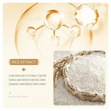 Loción corporal de puré de arroz, loción hidratante, loción hidratante corporal, leche genuina, esencia de arroz hidratante 250ML - Blanco - Ver 6