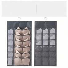 1 szt. Minimalistyczna torba ścienna do przechowywania biustonoszy, bielizny i skarpetek, wisząca szafa, dwustronny uchwyt na akcesoria, do codziennego użytku