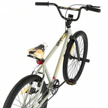 HILAND Redeem2.0 24 26 Pouces Vélo BMX Freestyle pour 8+ Ans Ado & Adulte, Vélo BMX Mono Vitesse avec 2 Pegs & V-Brake Arrière, Débutant à Confirmé, Rayons Multiples (Bleu/Gris Vert/Arc-en-ciel)