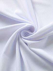 男士运动 T 恤，速干短袖跑步服，夏季轻便健身服装，适合篮球、羽毛球 - 白色 - 查看 5