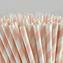 25/50 pezzi Cannucce di carta - Cannucce a righe per feste, ecologiche, cannucce di carta non assorbenti per bere e lavoretti per feste quotidiane/feste di compleanno/matrimoni/anniversari, decorazioni per matrimoni, decorazioni per la casa, decorazioni per feste nuziali - Multicolore - Visualizzare 25