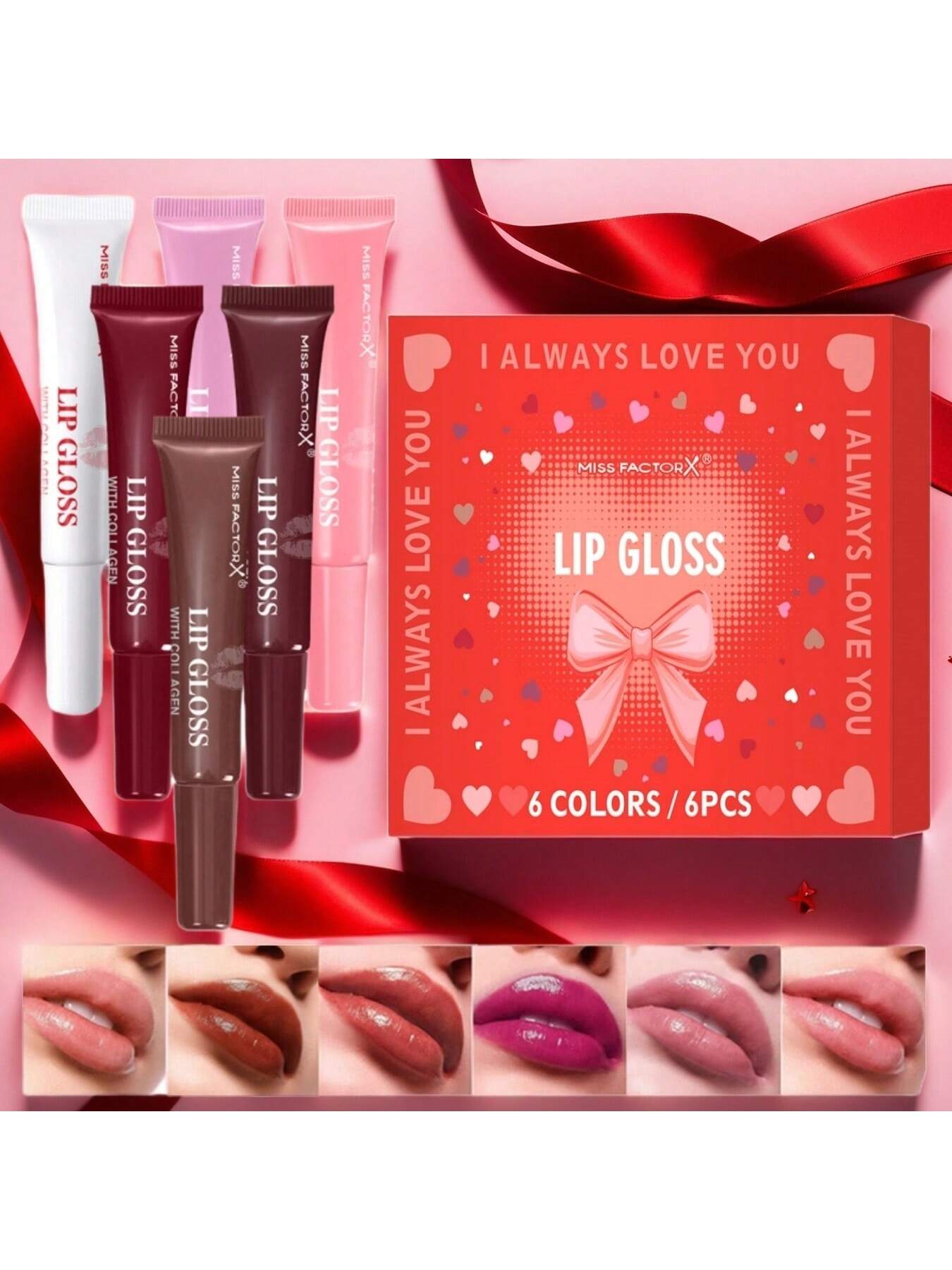 MISS FACTORX 6 قطع/صندوق مجموعة 6 ألوان من بلسم ال...