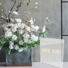 LED Acrylic Dry Erase Board With Light Note Board Dry Erase Board Kids Gifts UK - White - View 3