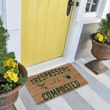 Funny Cat Door Mat Cat Welcome Mat, Light Thin Printed Bath Mat, Kitchen Floor Mat, All Visitors Must Be Approved By The Cat Door Mat Outside Entrance, Funny Door Mats Outdoor, Indoor Door Mats For Entryway, 30'' X 18'' Cat Lover Gifts - 椰殼入侵者 - 查看 4