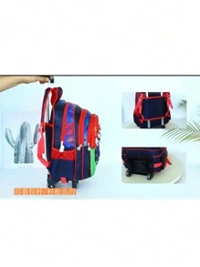 Mochila Niño PrimariaCombo 3 Piezas 3d Luz Led Escolar Lonchera + Lapicera Set Combo Mochila Escolar - JDinosaurio Dinosaurio Azul-Verde - Ver 5