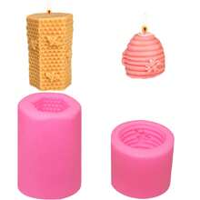 1pc 3D Bee Hive Molds, For Wax Candles, Soap, Bath Bombs, Plaster Crafts