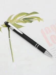 2pcs Metal Aluminum Barrel Premium Stylus Ball Point Pen With Touchscreen Rubber Tip