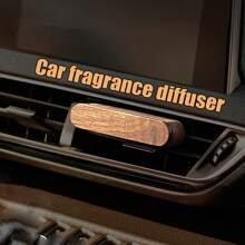Wood Car Air Freshener Diffuser Clip-Aromatherapy Dispenser, Diffuser Wood, Fragrance Box, Aromatherapy, Soothing Aroma Release From Car Air Conditioning Outlet, Decorative Automotive Accessories,Car Breeze System