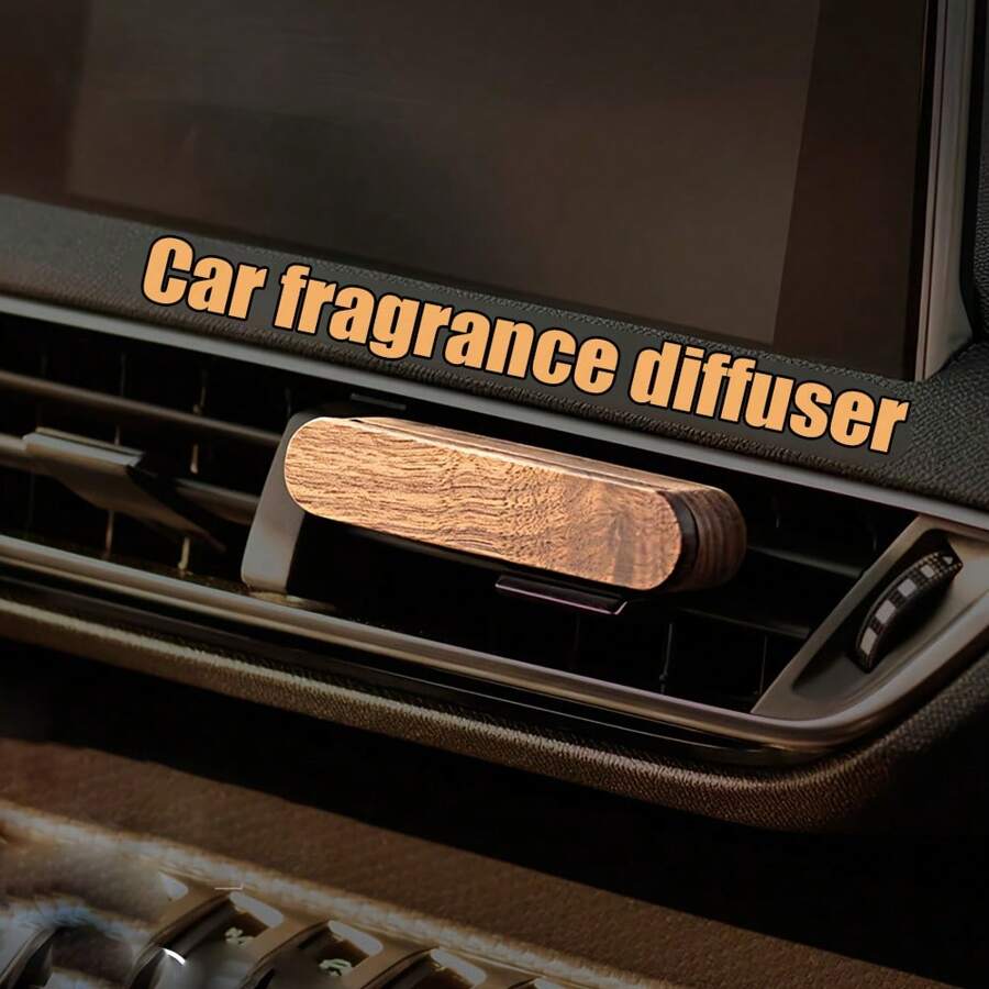 Wood Car Air Freshener Diffuser Clip-Aromatherapy Dispenser, Diffuser Wood, Fragrance Box, Aromatherapy, Soothing Aroma Release From Car Air Conditioning Outlet, Decorative Automotive Accessories,Car Breeze System