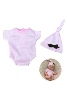 1 PC Fashion Baby Doll Clothes, Fit For 10-12 Inch Silicone Baby Reborn Dolls Handmade Baby Outfits, 6 Styles For Choose