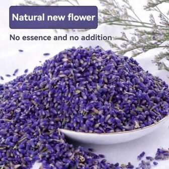 20/50/100g Lavender Dried Flowers, Sachets, Pillow Fillings, Fortune Bags, Bath Flowers, Shampoo, Foot Soak, Bedding, Sachet Products, Car Hanging Decorations, Craft Supplies