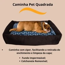 Large Pet Bed For Dogs And Cats 100% Washable With Zipper Mattress 100x87 Cm