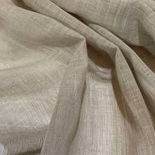 Linen Gauze Voile Curtain Without Lining 6m Wide For ROD - 米色 - 查看 3