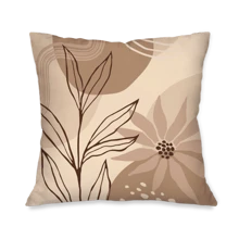 Kit com 4 Capas para Almofadas Decorativas Flora Terra - bege - Visão 6