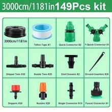 Greenhouse Micro Irrigation Kit,Automatic Watering System For Yard, Plants Mister, With 1/4" Irrigation Tubing & Adjustable Sprinklers